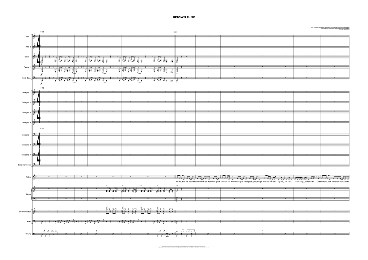 Uptown Funk (arr. Sam Johnson)