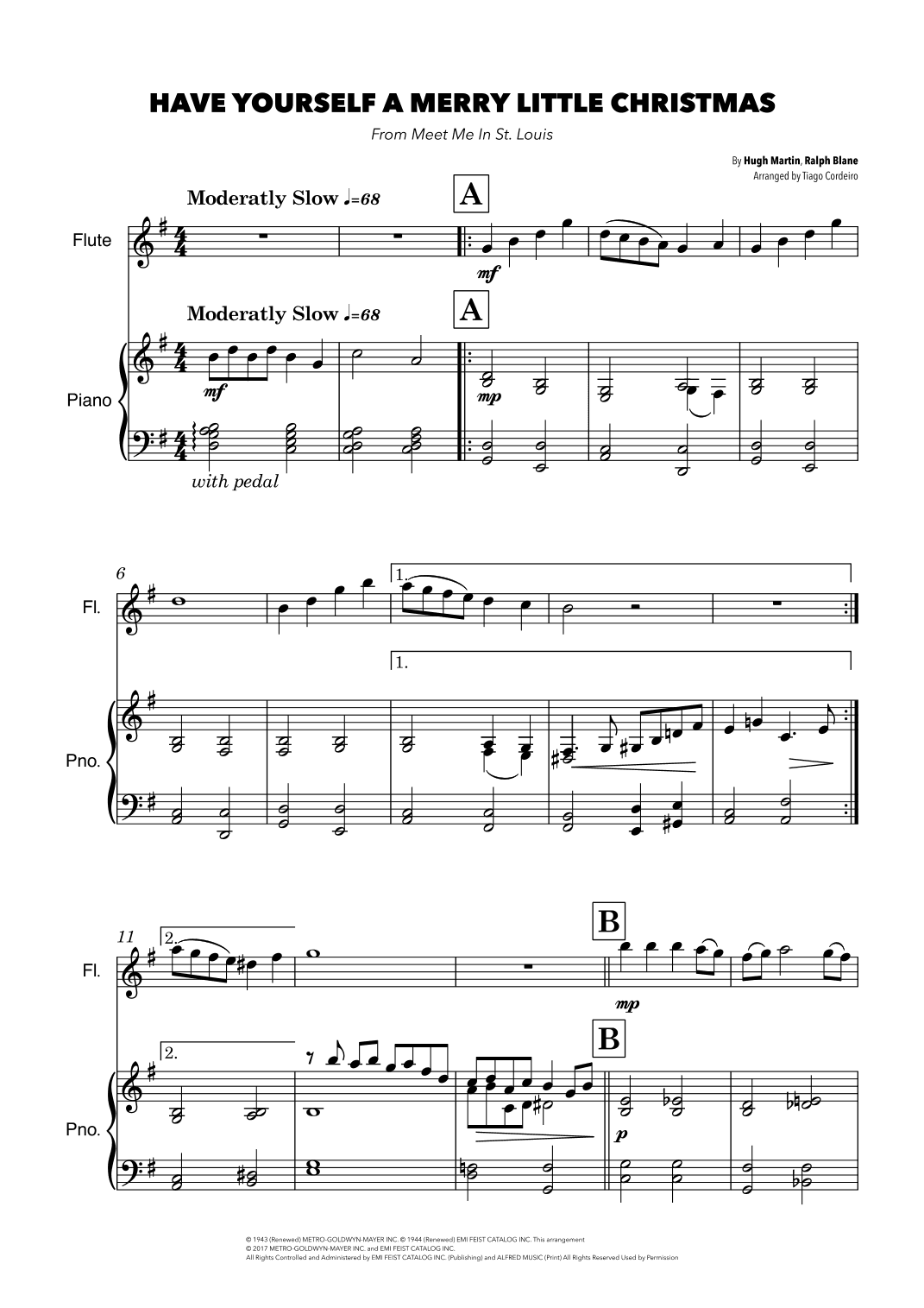 Have Yourself A Merry Little Christmas (arr. Tiago Cordeiro)