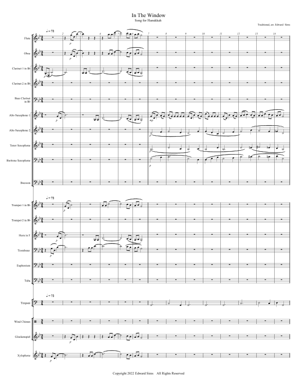 In The Window (arr. Edward Sims)