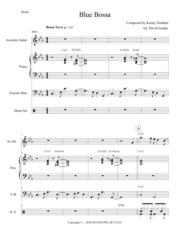 Blue Bossa (arr. David Araújo)