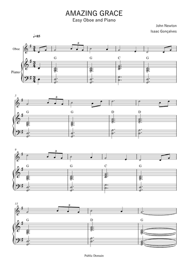 Amazing Grace (arr. Isaac Gonçalves)