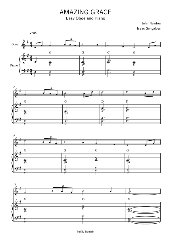 Amazing Grace (arr. Isaac Gonçalves)
