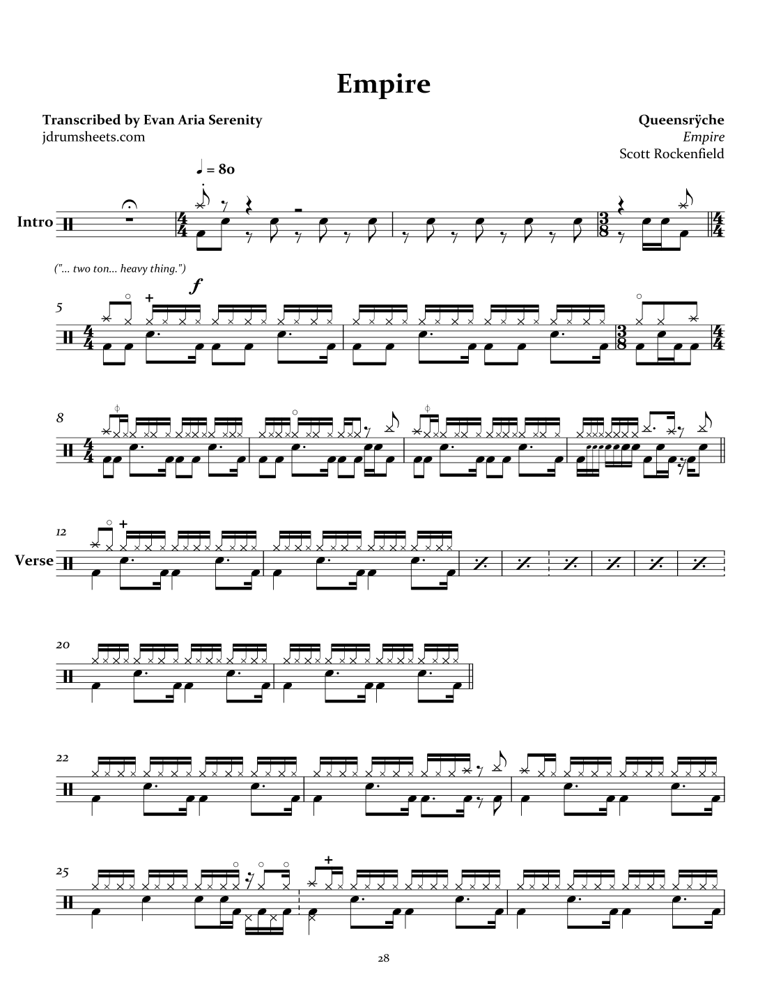 Empire (arr. Evan Aria Serenity)