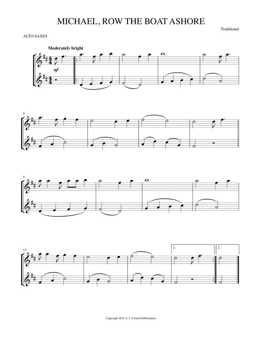 Michael, Row the Boat Ashore (arr. Mark Phillips)