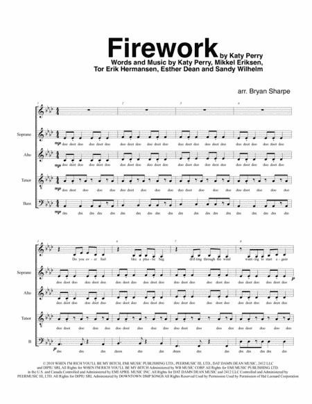 Firework (arr. Bryan Sharpe)