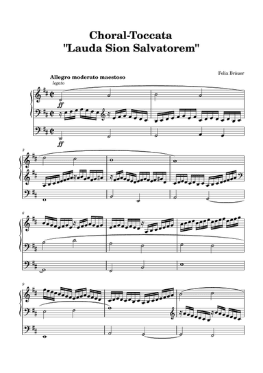 Toccata "Lauda Sion Salvatorem"