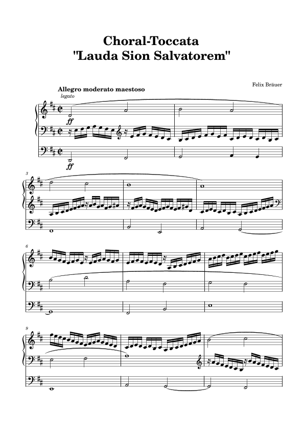 Toccata "Lauda Sion Salvatorem"