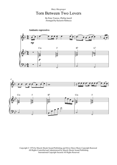 Torn Between Two Lovers (arr. Kaiserin Rebecca)