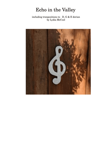 Lydia McCool: Echo in the Valley, for piano solo