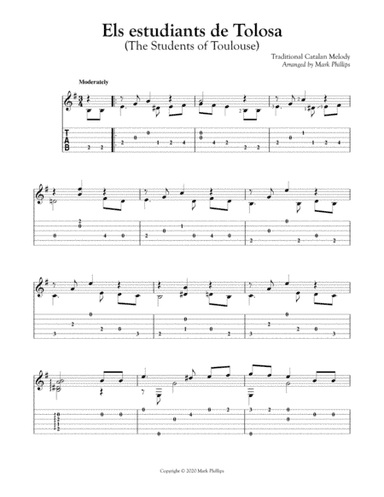 Els estudiants de Tolosa (The Students of Toulouse) (arr. Mark Phillips)