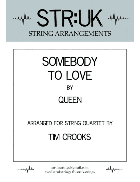 Somebody To Love (arr. Tim Crooks)