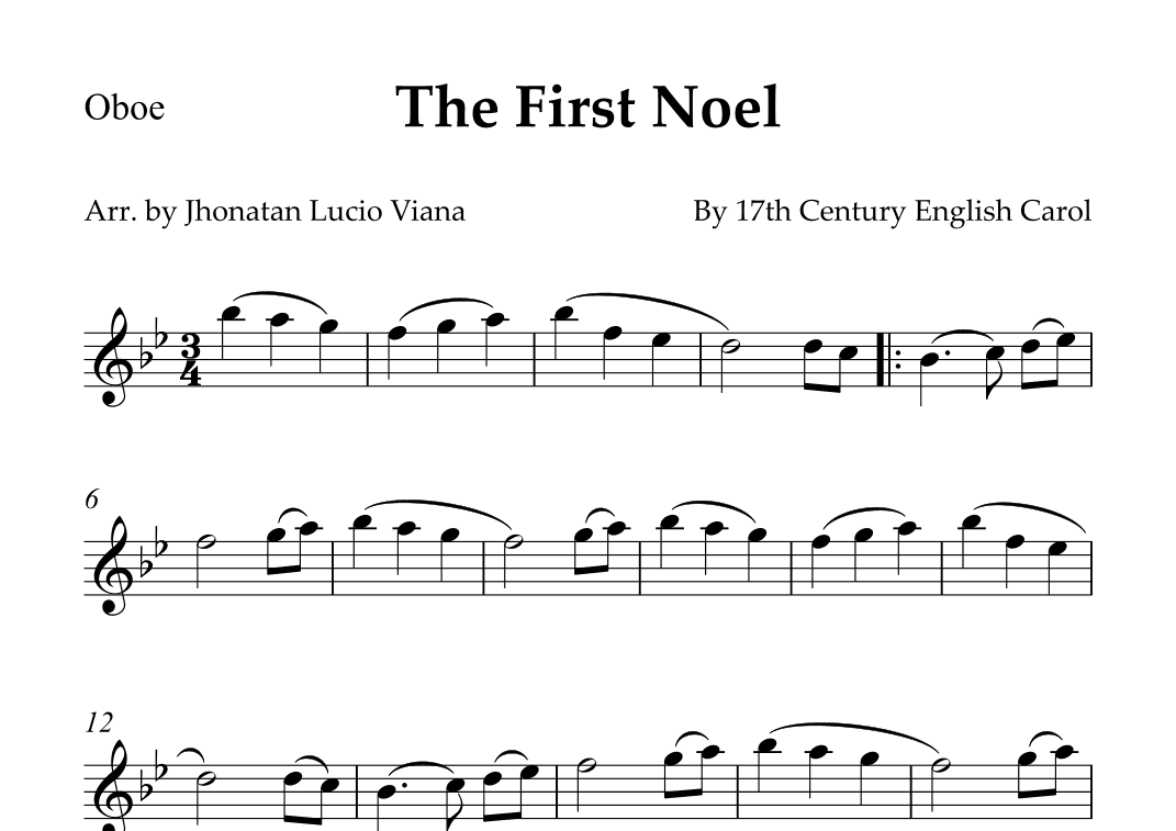 The First Noel (arr. Jhonatan Lucio Viana)
