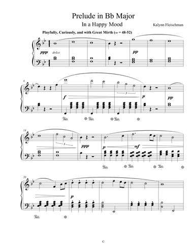 Prelude in Bb Major: In a Happy Mood