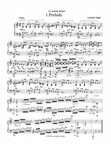 I.Prelude from Morceaux de Salon