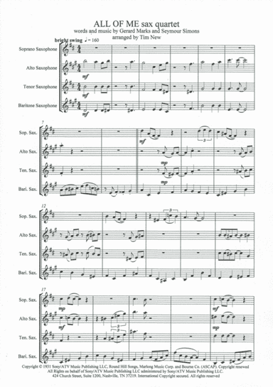 All Of Me (arr. Tim New)
