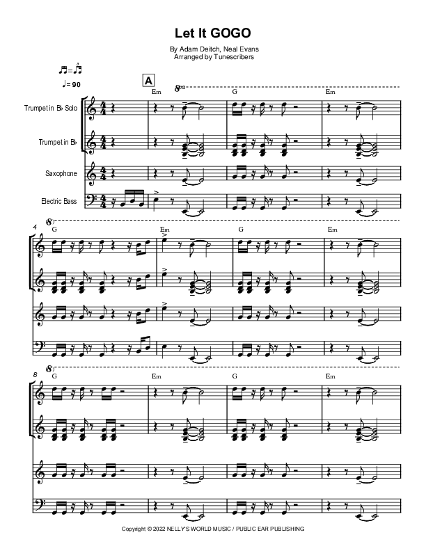 Let It GOGO (arr. Tunescribers)