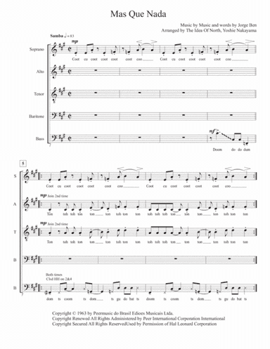 Mas Que Nada (arr. Yoshie Nakayama)