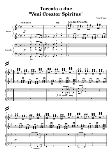 Toccata a due "Veni Creator Spiritus"