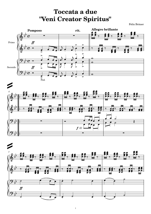 Toccata a due "Veni Creator Spiritus"