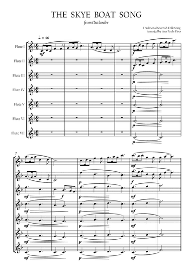 The Skye Boat Song from Outlander (arr. Ana Paula Pires)