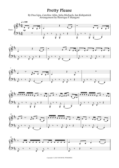 Pretty Please (arr. Henrique F Mangoni)