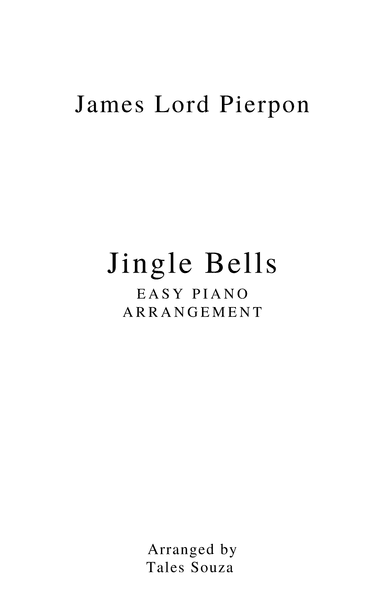 Jingle Bells - Easy Piano Arrangement (arr. Tales Souza)