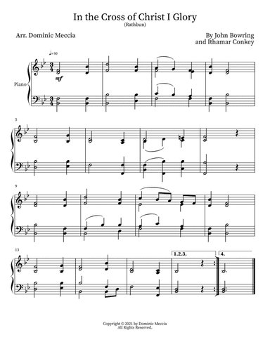 In the Cross of Christ I Glory (Rathbun) (arr. Dominic Meccia)