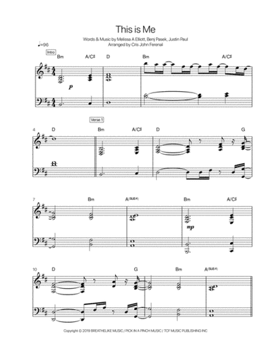 This Is Me (the Reimagined Remix) (arr. Cris John Ferenal)