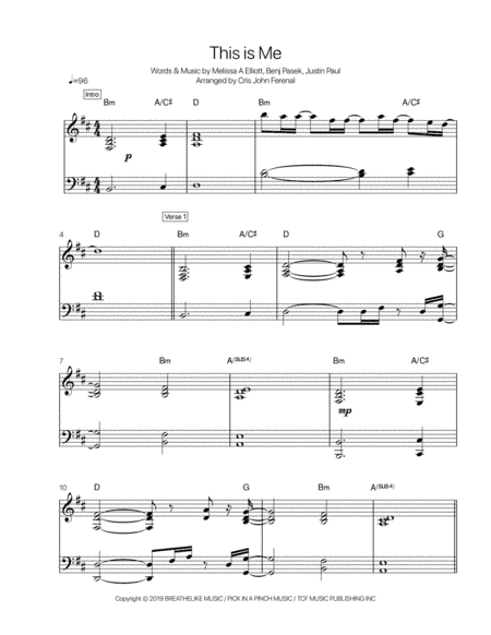 This Is Me (the Reimagined Remix) (arr. Cris John Ferenal)