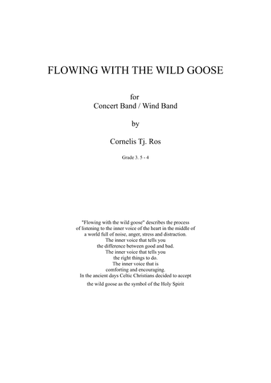 FLOWING WITH THE WILD GOOSE