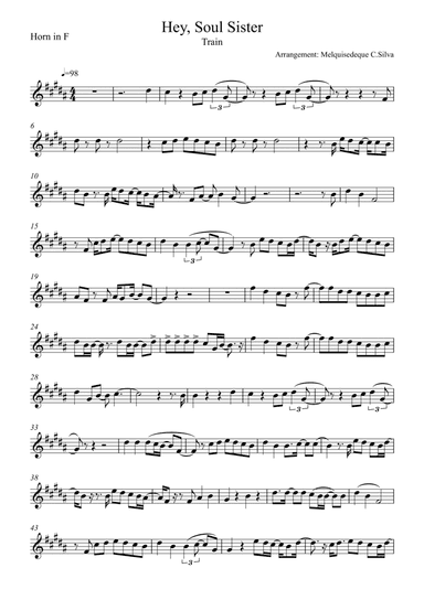 Hey, Soul Sister (arr. Melquisedeque C.Silva)