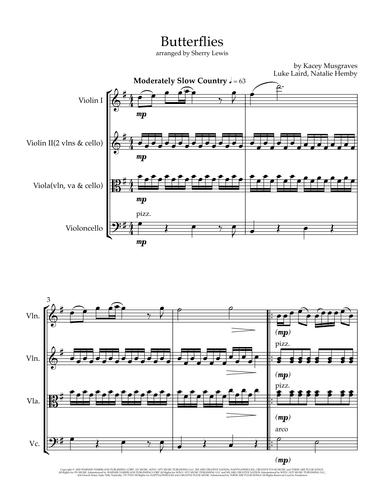 Butterflies (arr. Sherry Lewis)