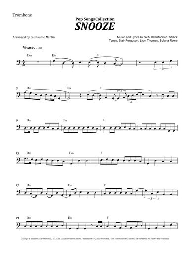 Snooze (arr. Guillaume Martin)
