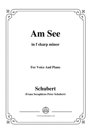 Schubert-Am See,in f sharp minor,for Voice&Piano (arr. MSM)