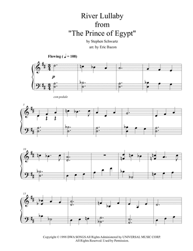 River Lullaby (arr. Eric Bacon)