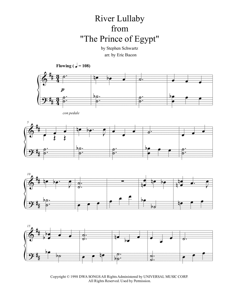 River Lullaby (arr. Eric Bacon)