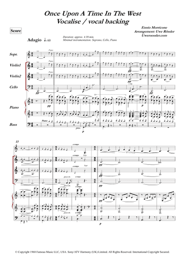 Once Upon A Time In The West (arr. Uwe Roessler / Rössler / Rassler)