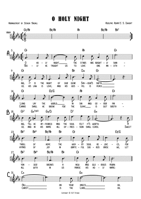 O Holy Night (arr. Joshua Tindall)