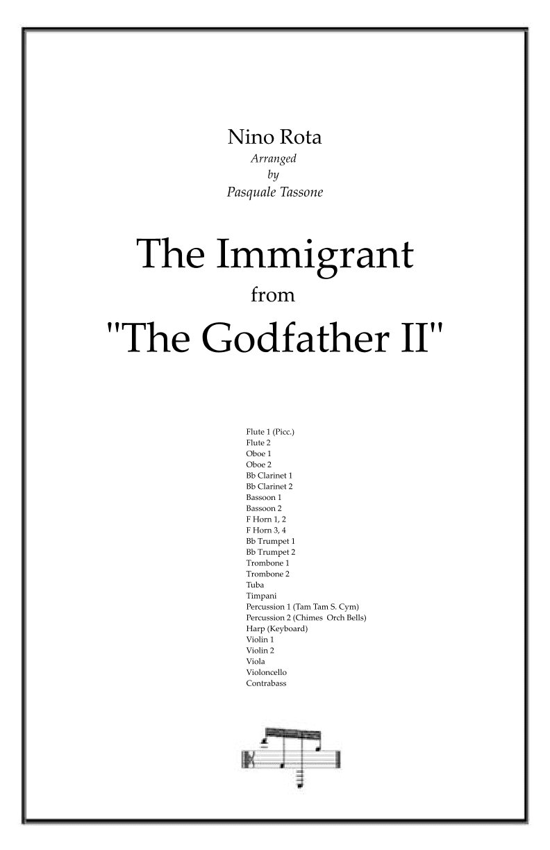 The Immigrant (arr. Pasquale Tassone)