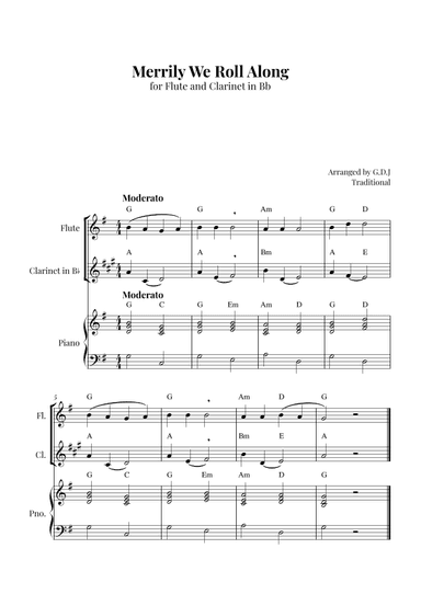 Merrily We Roll Along (arr. GDJ)