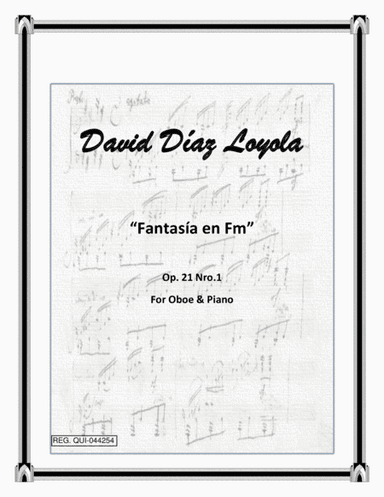 Fantasía en Fm, for Oboe & Piano Op.21 Nro.1