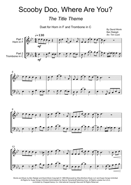 Scooby Doo, Where Are You? (arr. Tim Curd)
