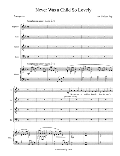 Never Was a Child So Lovely (arr. Colleen Fay)