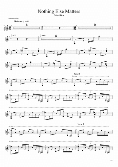 Nothing Else Matters (arr. Hugo Neves)