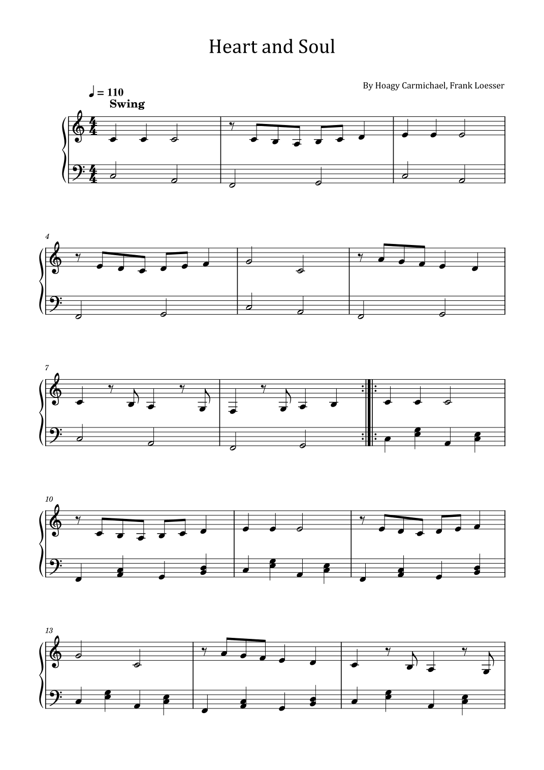 Heart And Soul (arr. poon)