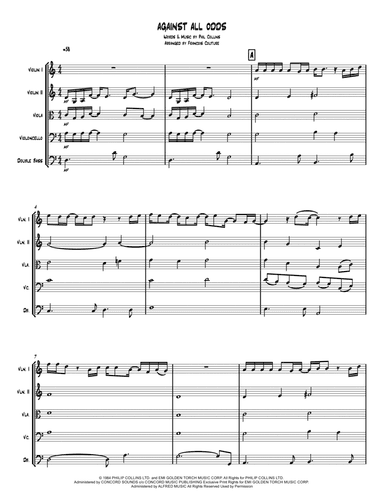 Against All Odds (take A Look At Me Now) (arr. Francois Couture)