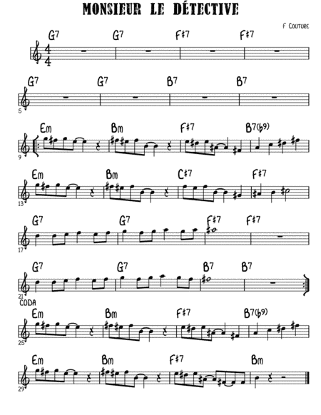 MONSIEUR LE DÉTECTIVE