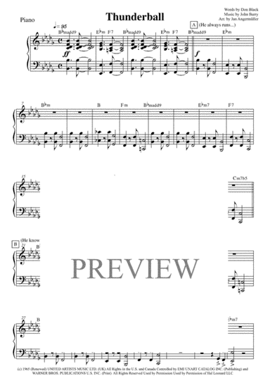 Thunderball (arr. Jan Angermüller)
