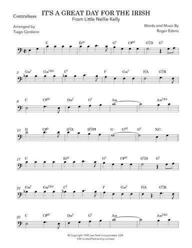 It's A Great Day For The Irish (arr. Tiago Cordeiro)
