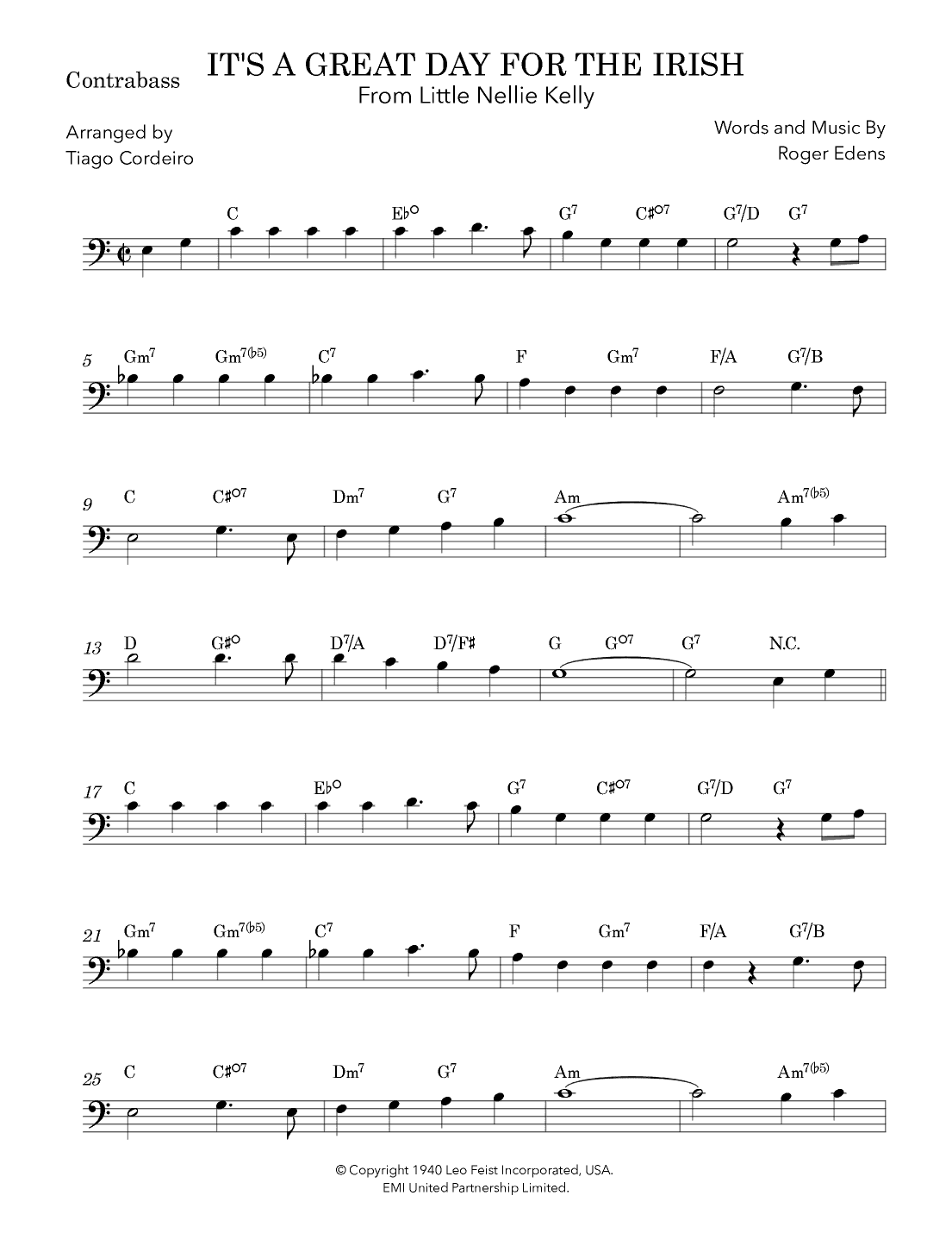 It's A Great Day For The Irish (arr. Tiago Cordeiro)